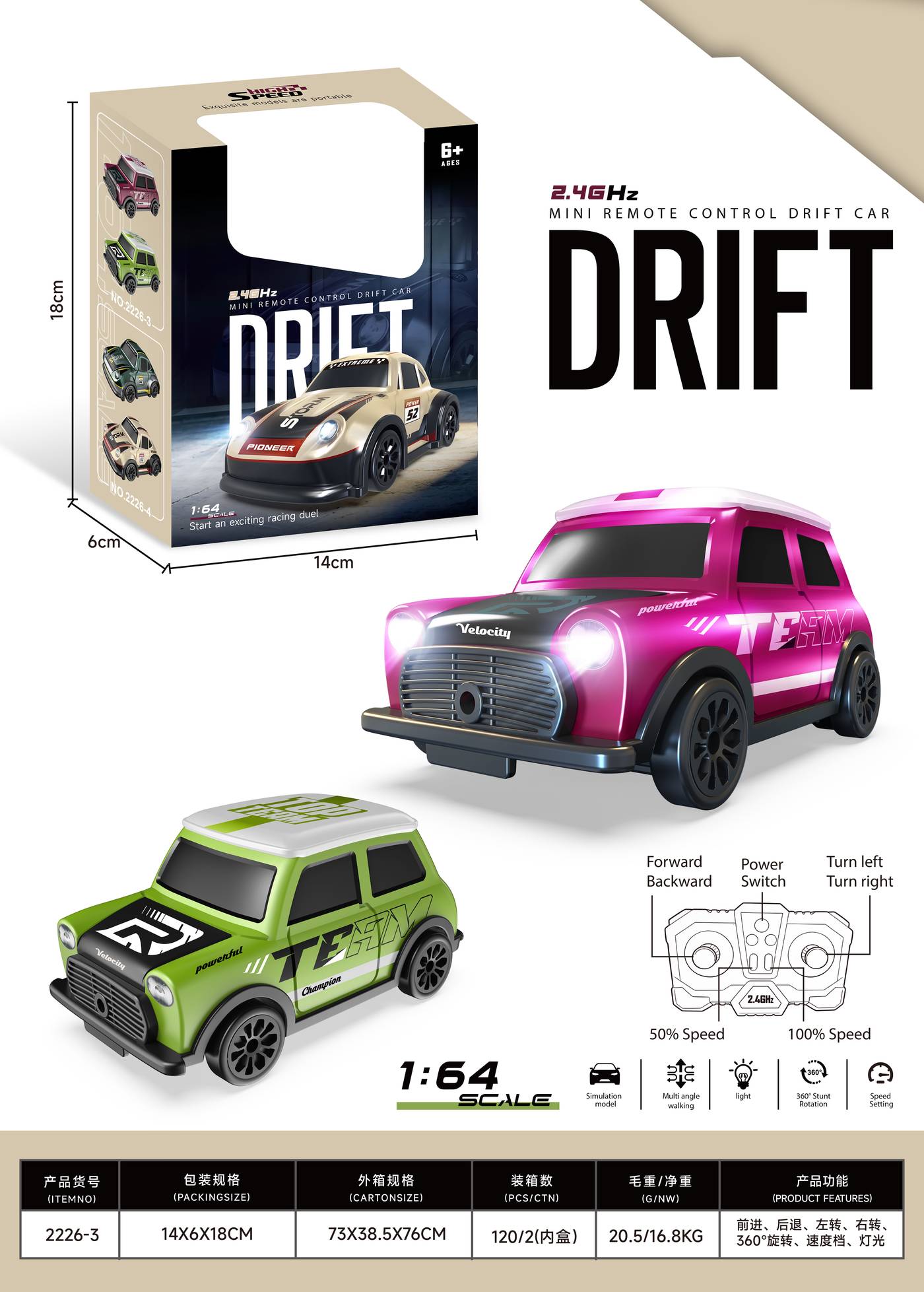 General remote control car assortment