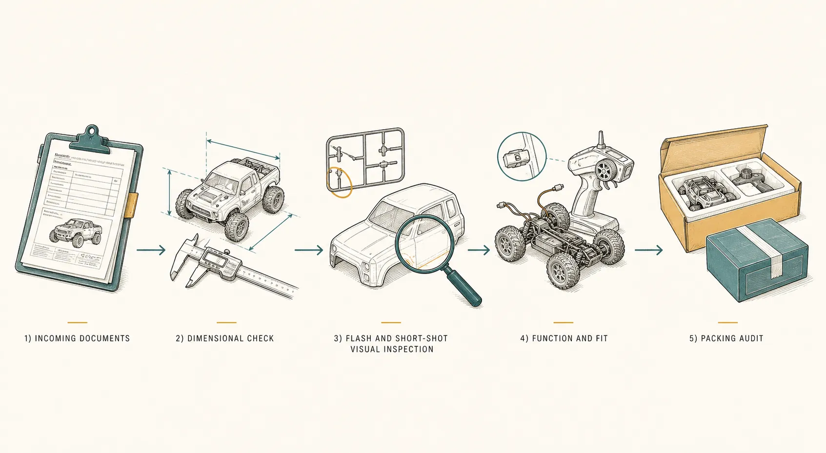 Diagram: Checking Assortment Ratios When Mini RC Stock Arrives