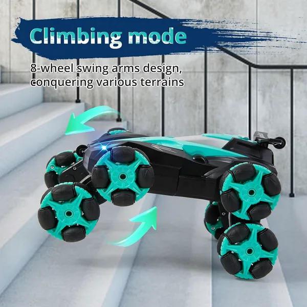 UNRESOLVED-1601090429156 8WD 2.4GHz Remote Controlled Drifting Stunt RC Car with Musi