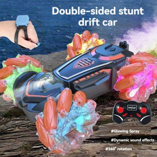 UNRESOLVED-1601199673172 Double Sided Stunt Rc Car with Luminous Wheel CoreRCCar Pl