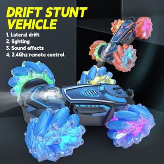 UNRESOLVED-1601199673172 Double Sided Stunt Rc Car with Luminous Wheel CoreRCCar Pl