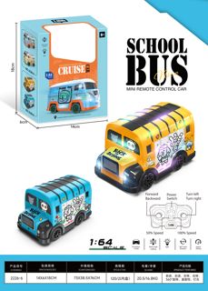 RC-352162 1:64 Mini Stunt Drift RC School Bus