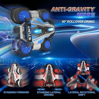 UNRESOLVED-1601553360339 2.4G RC Stunt Car Truck Drift 360-Degree Rotating Transformi
