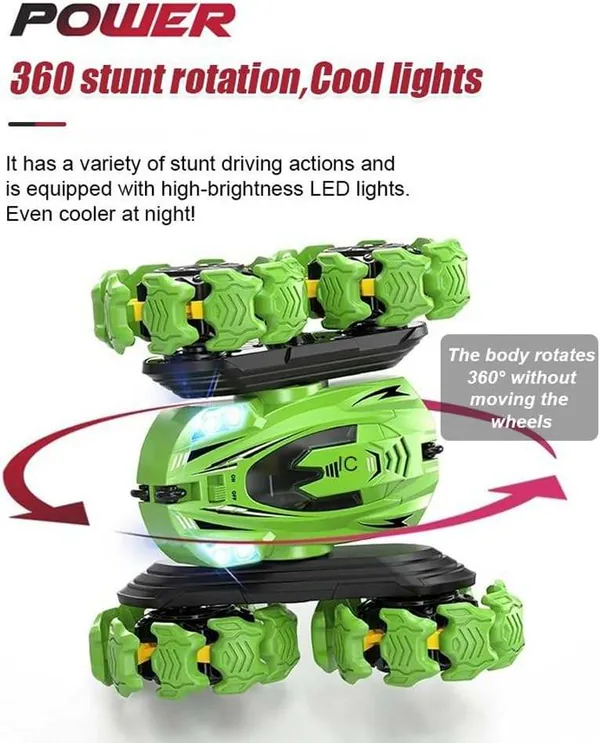UNRESOLVED-1601090654445 2.4GHz Explosive Remote Control Car with Headlights Sensing