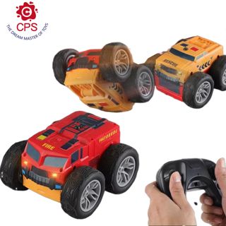 UNRESOLVED-1601193326352 Remote Control Fire&rescue Car 2 in 1 Double Sided RC Stunt
