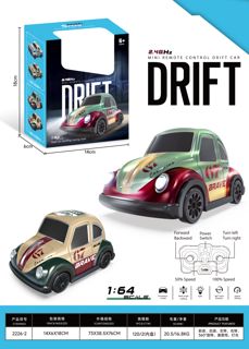 RC-352166 1:64 Mini Stunt Drift RC Beetle
