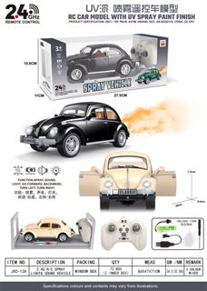 2.4GHz 7-Channel Beetle RC Car with Lights, Sound and Spray