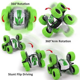 UNRESOLVED-1601159044384 Waterproof Stunt RC Drift Car Remote Control Double Sided Dr
