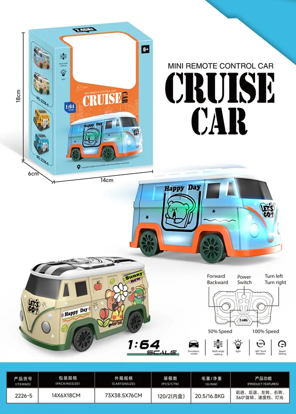 RC-352163 1:64 Mini Stunt Drift RC Cartoon Van