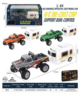 1:64 Alloy RWD RC Bigfoot Monster Truck