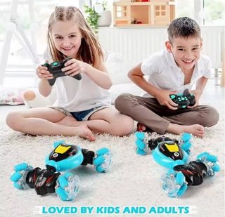 UNRESOLVED-1601239377683 Double-sided Stunt RC Car with Glow-in-the-Dark Wheels Outdo