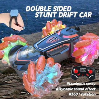 UNRESOLVED-1601199673172 Double Sided Stunt Rc Car with Luminous Wheel CoreRCCar Pl