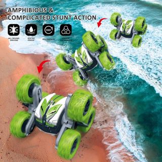 UNRESOLVED-1601159044384 Waterproof Stunt RC Drift Car Remote Control Double Sided Dr