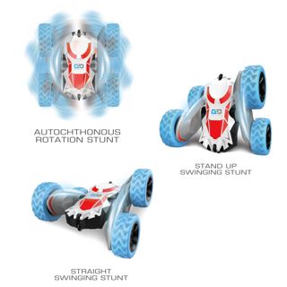 UNRESOLVED-1601231811293 4.8V-2.4GHz-4WD Twisted Arm RC Stunt Car with Free Spinning