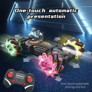 UNRESOLVED-1601195851915 Rechargeable Stunt Rc Car 2.4Ghz Double Controller High Spee