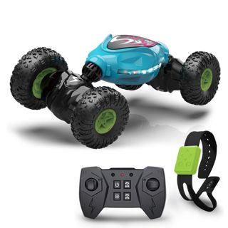 UNRESOLVED-1601195785469 Children Stunt Rc Car with Light and Music Boys Gesture Rc C