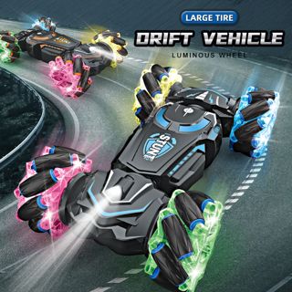 UNRESOLVED-1601195851915 Rechargeable Stunt Rc Car 2.4Ghz Double Controller High Spee
