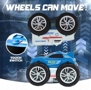 UNRESOLVED-1601193371048 Remote Control Police&Ambulance Car 2 in 1 Double Sided RC S