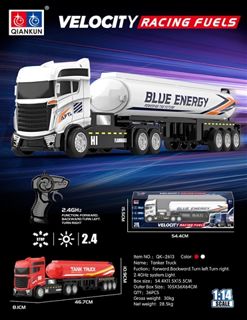 1/14 4-Channel RC Tanker Truck with Lights