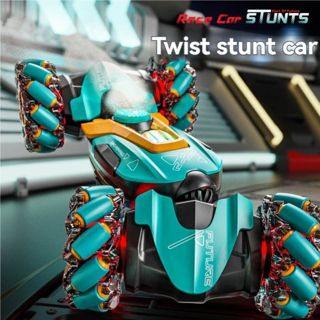 UNRESOLVED-1601225360358 Kids' RC Stunt Car with Music Light-Up Features 360 Degree S
