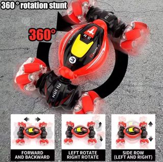UNRESOLVED-1601239377683 Double-sided Stunt RC Car with Glow-in-the-Dark Wheels Outdo