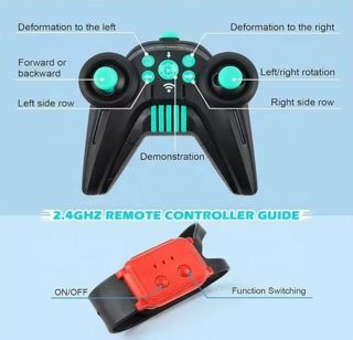 UNRESOLVED-1601239377683 Double-sided Stunt RC Car with Glow-in-the-Dark Wheels Outdo